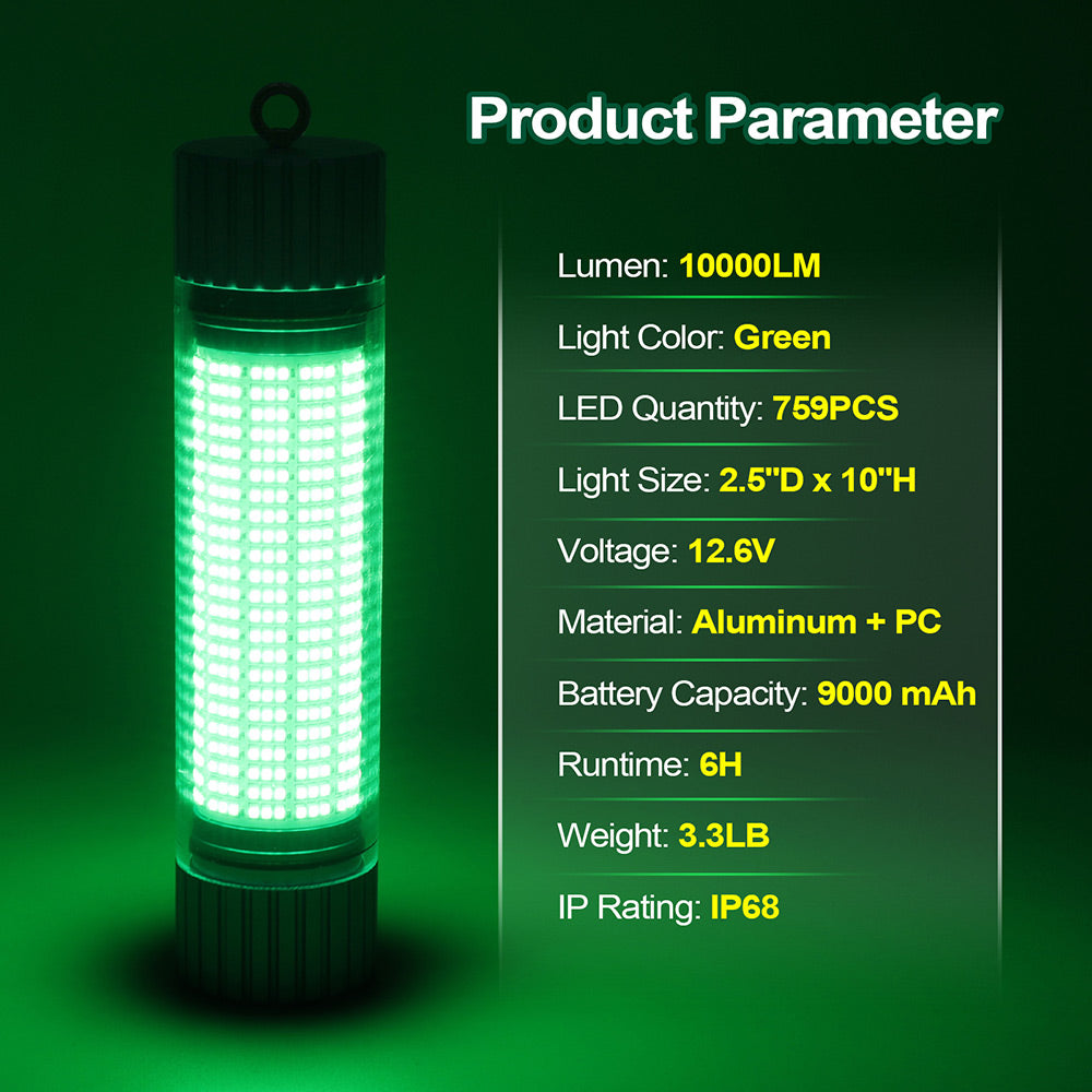 LieyuDive Battery Powered Underwater Fishing Light with 759 LED Beads