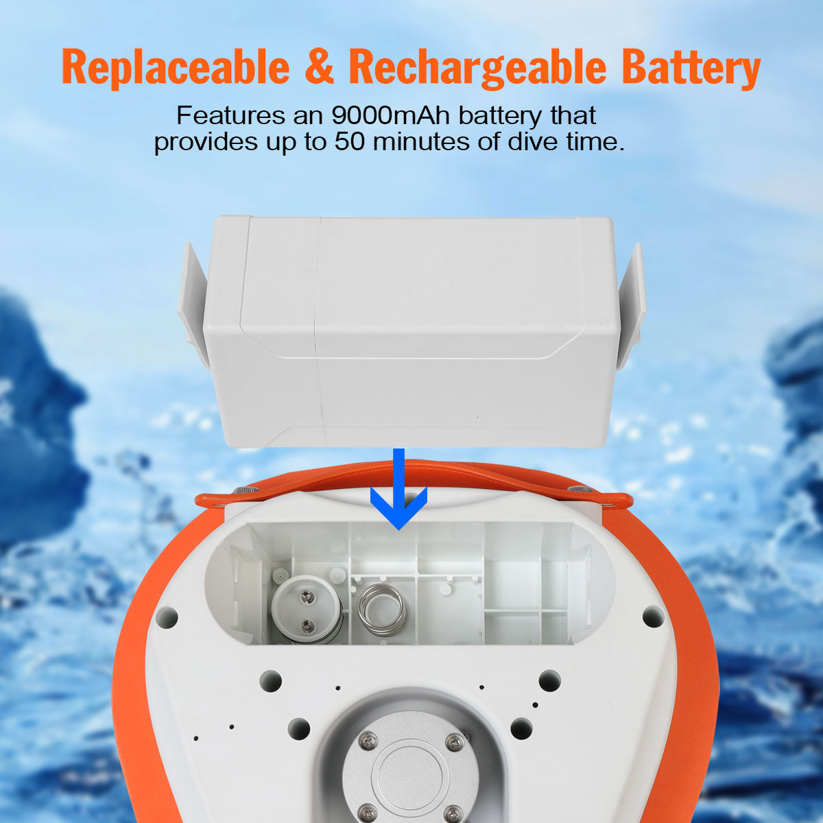 LieyuDive LY01 50min Rechargeable Diving System with 23FT Hose